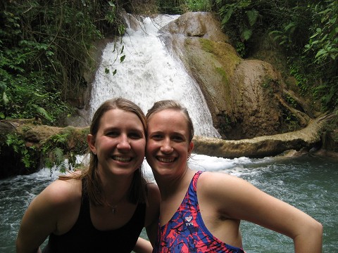 Bri and I at AguaAzul!